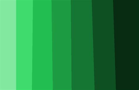distintos tonos de verde